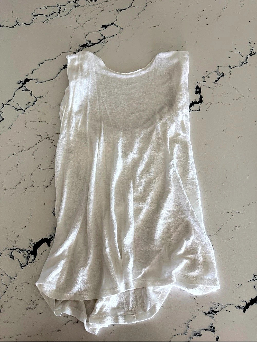 Zara White Tank Top Size Medium cross back unique
